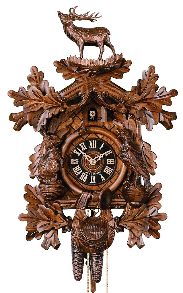 Original handmade Black Forest Cuckoo Clock  / Made in Germany 2-1248-4nu