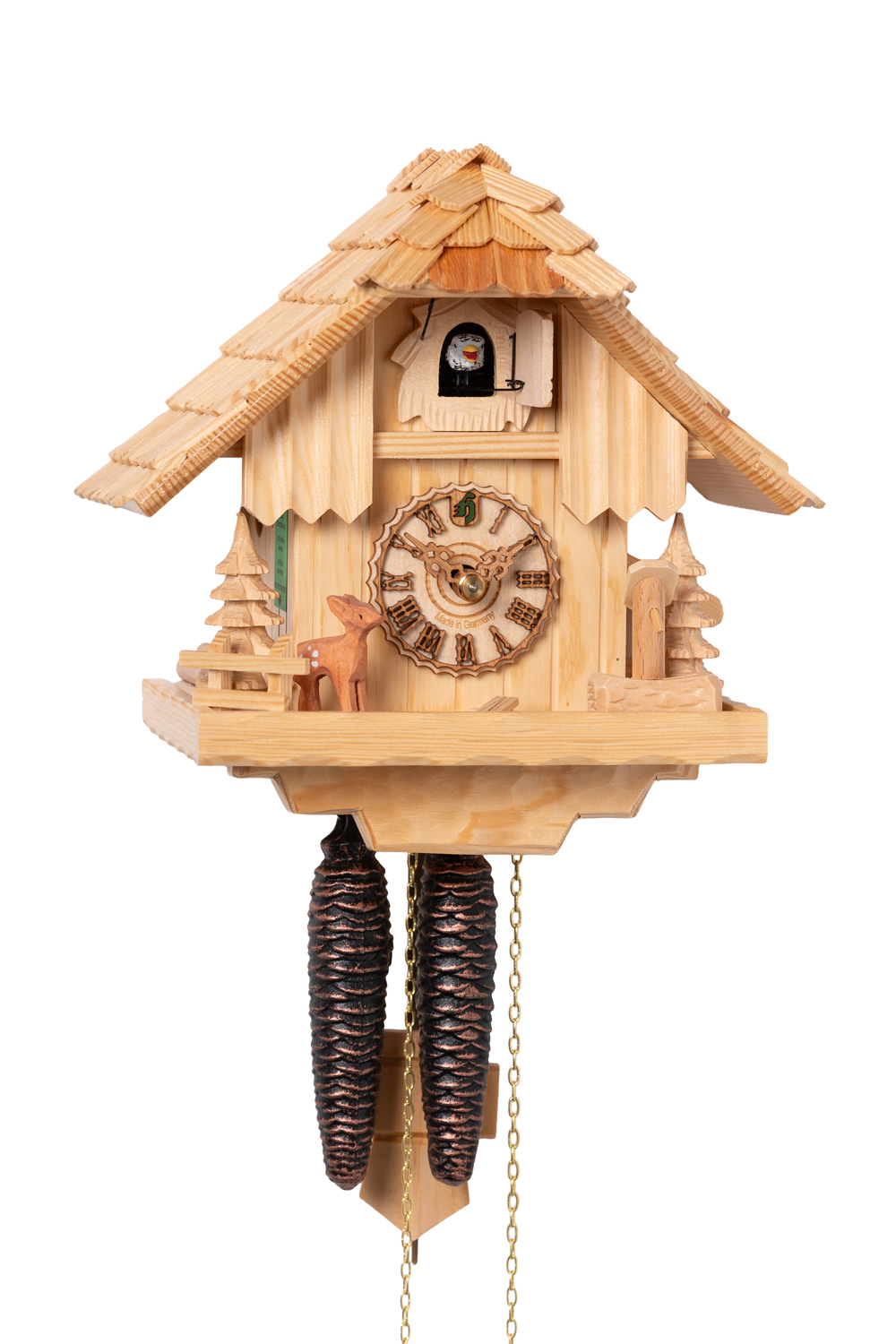 Original handmade Black Forest Cuckoo Clock  / Made in Germany 2-148