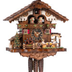 Original handmade Black Forest Cuckoo Clock  / Made in Germany 2-6259t