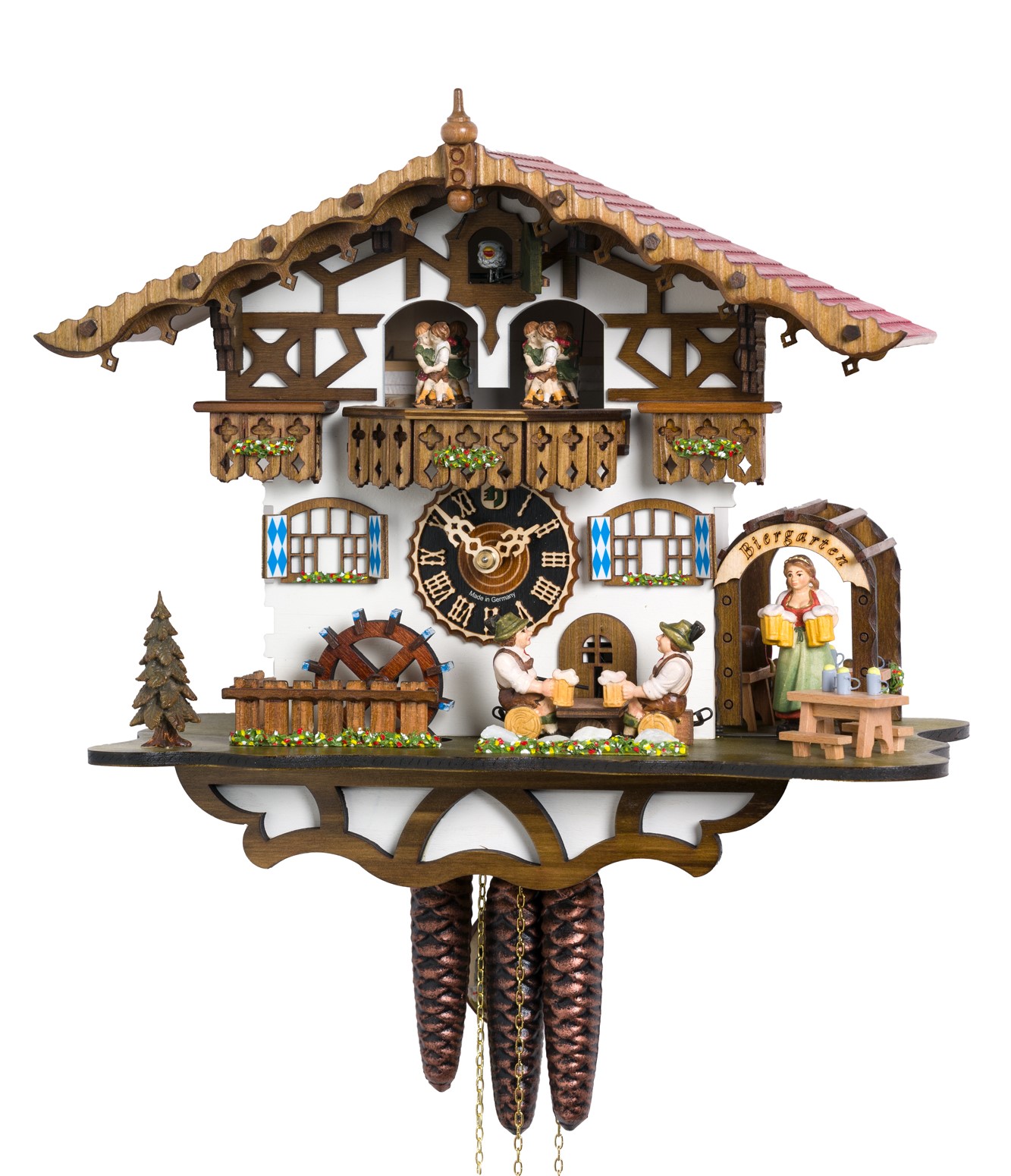 Original handmade Black Forest Cuckoo Clock  / Made in Germany 2-664t Zenzi