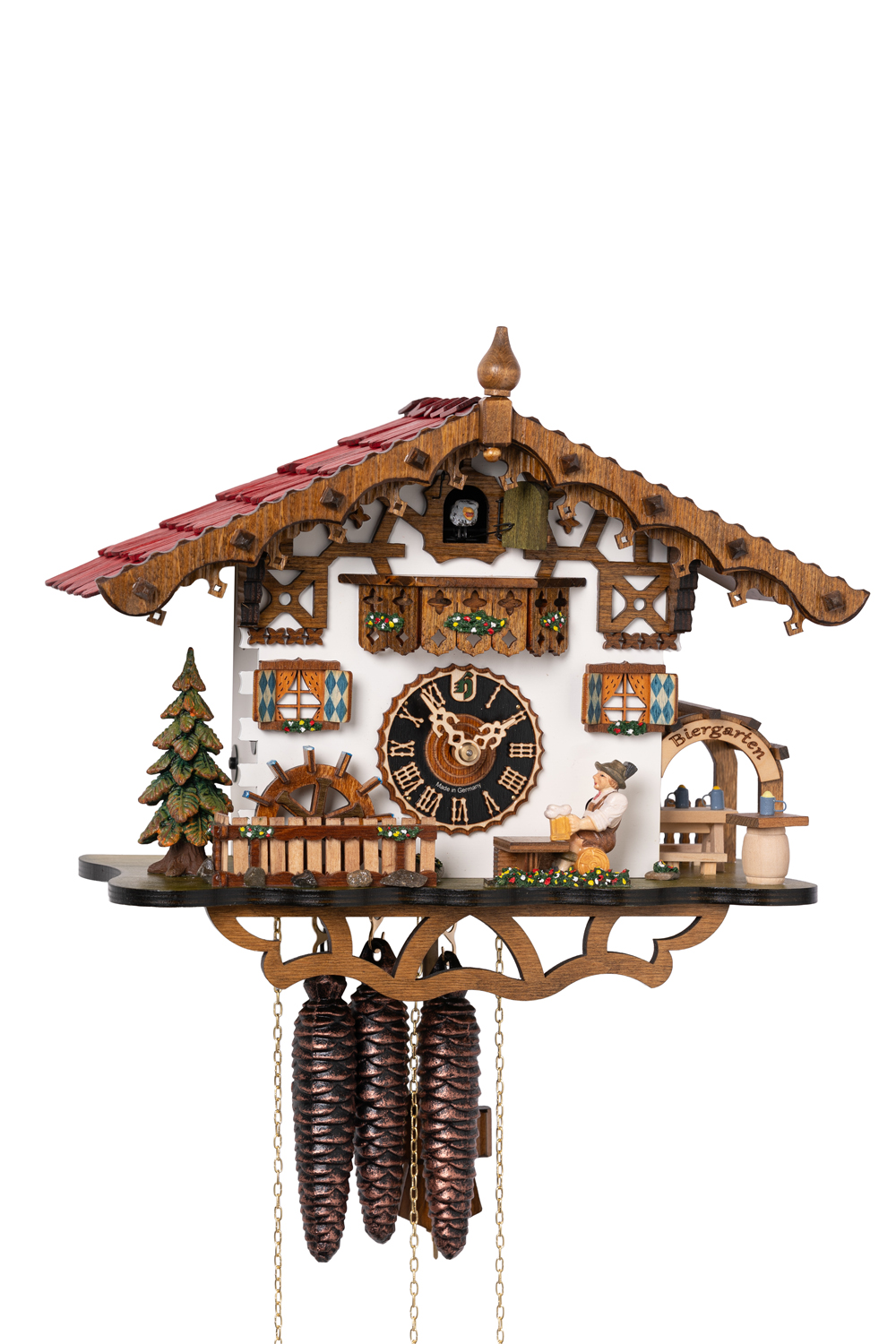 Original handmade Black Forest Cuckoo Clock  / Made in Germany 2-665M