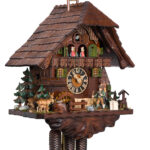 Original handmade Black Forest Cuckoo Clock  / Made in Germany 2-86740t