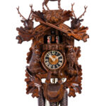Original handmade Black Forest Cuckoo Clock  / Made in Germany 2-8637-5tnu
