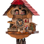 Original handmade Black Forest Cuckoo Clock  / Made in Germany 2-6211t