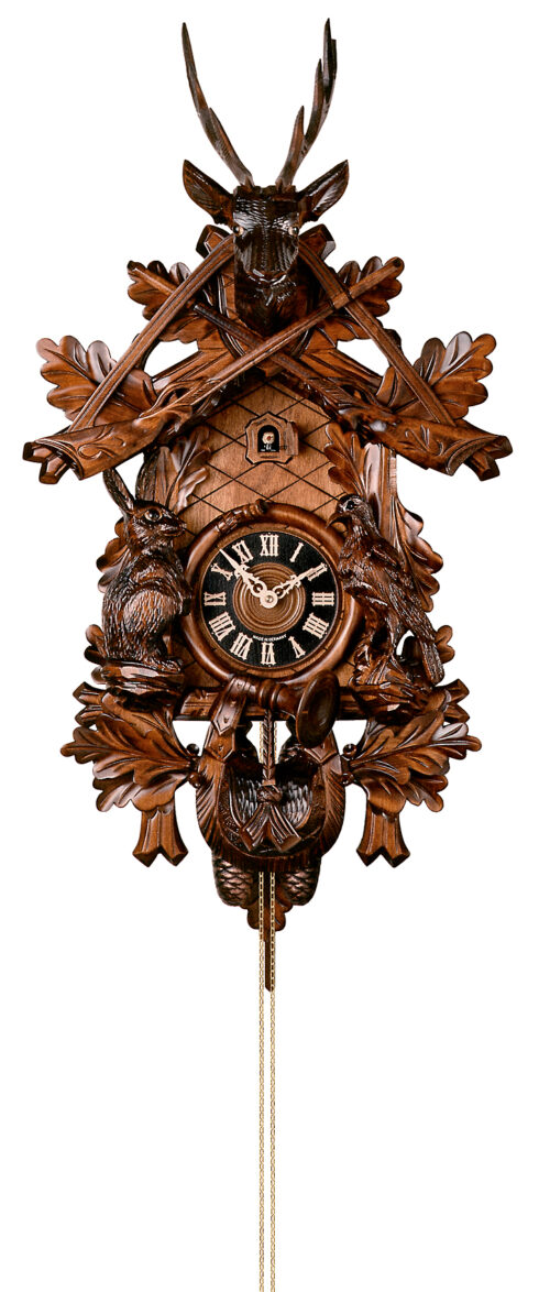 Original handmade Black Forest Cuckoo Clock  / Made in Germany 2-834-6nu