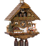 Original handmade Black Forest Cuckoo Clock  / Made in Germany 2-86216t