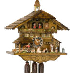 Original handmade Black Forest Cuckoo Clock  / Made in Germany 2-8656t