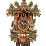 Original handmade Black Forest Cuckoo Clock  / Made in Germany 2-8667-5tbu