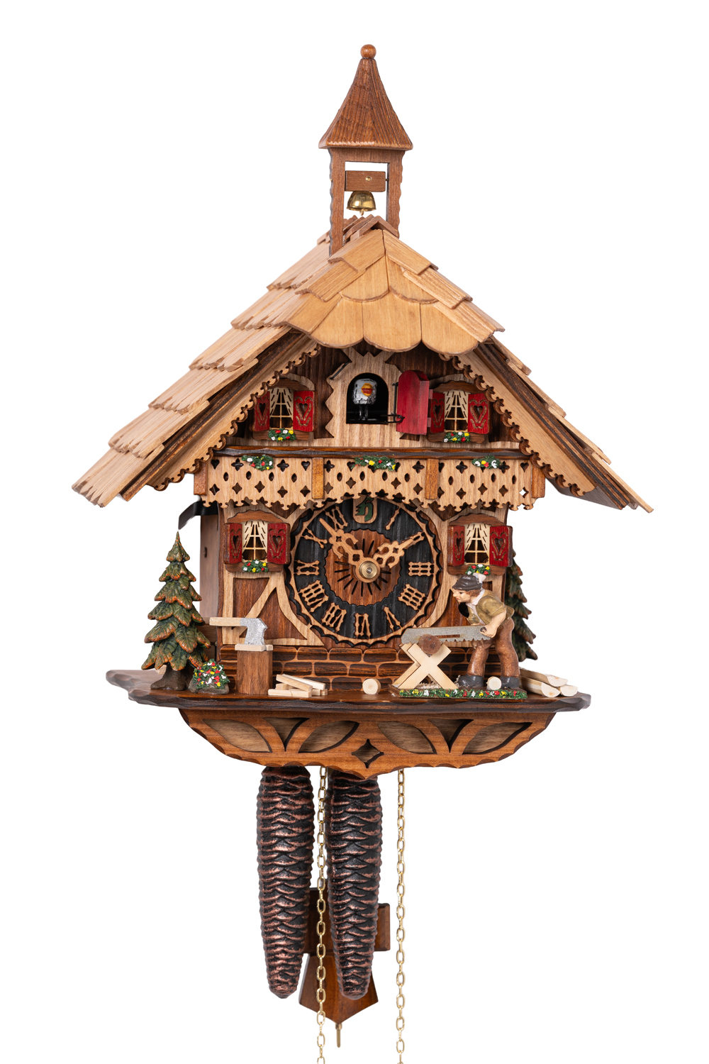 Original handmade Black Forest Cuckoo Clock  / Made in Germany 2-1258