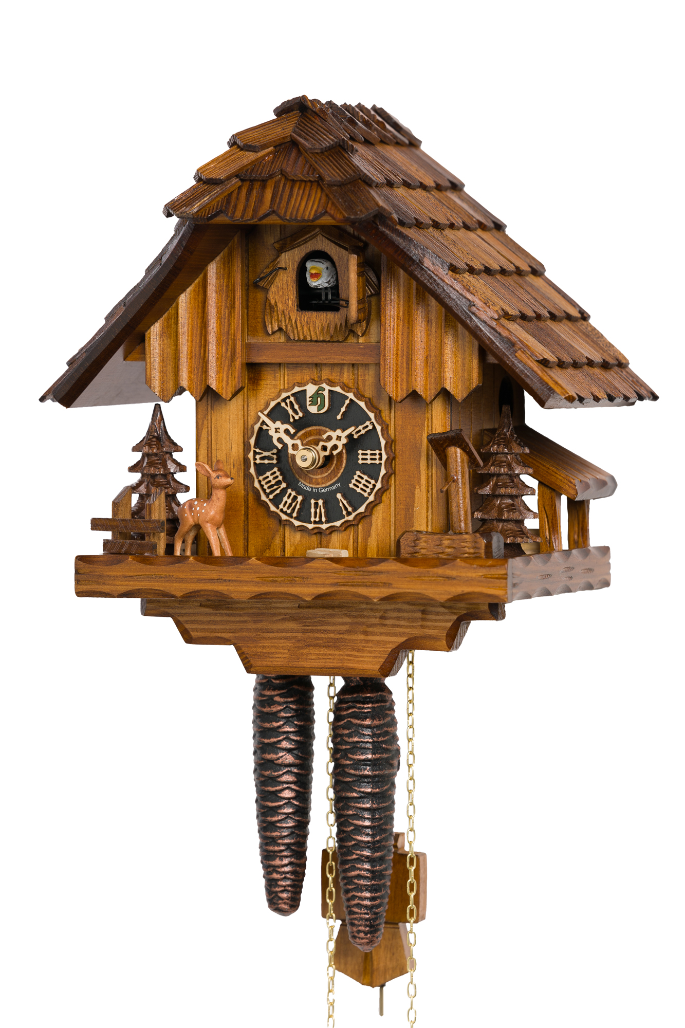 Original handmade Black Forest Cuckoo Clock  / Made in Germany 2-116